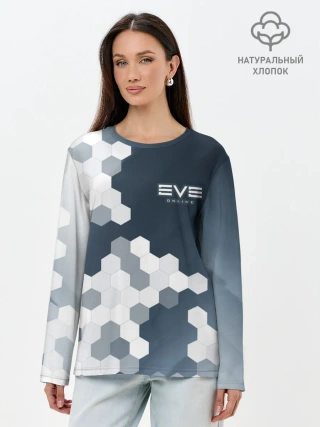 Лонгслив женский. Хлопок / EVE ONLINE / ИВ ОНЛАЙН