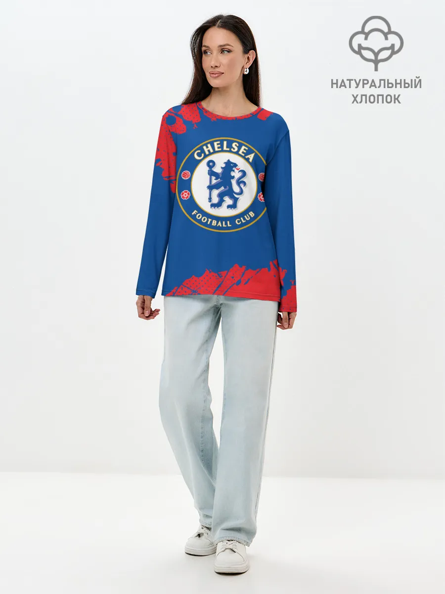 Лонгслив женский. Хлопок / CHELSEA F.C. / ЧЕЛСИ