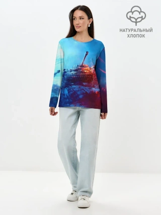 Лонгслив женский. Хлопок / Танк