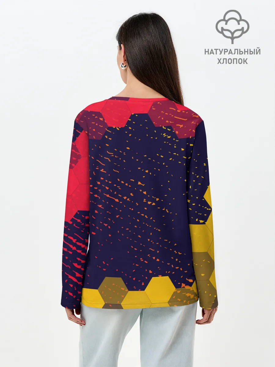 Лонгслив женский. Хлопок / AMONG US / АМОНГ АС