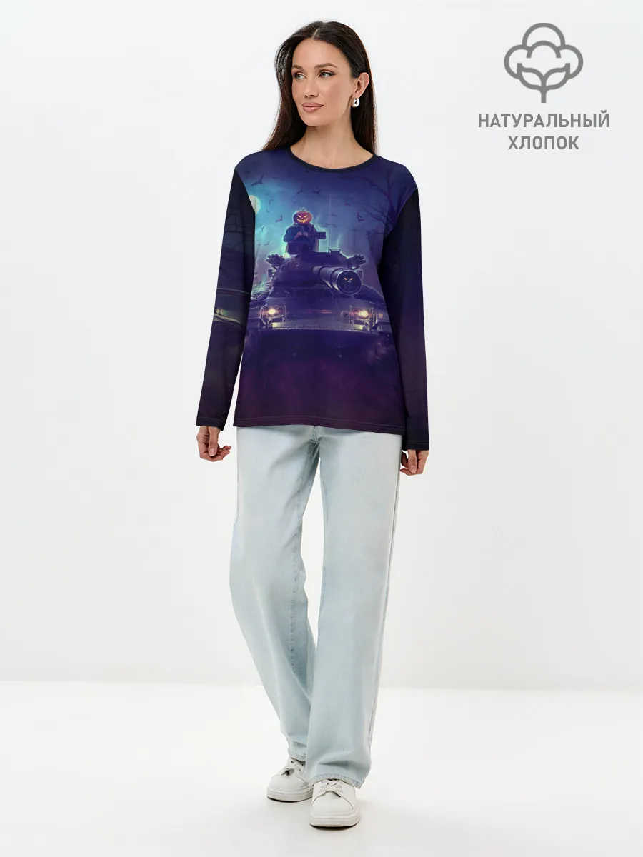 Лонгслив женский. Хлопок / Танк