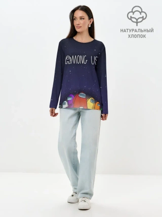 Лонгслив женский. Хлопок / Among Us team