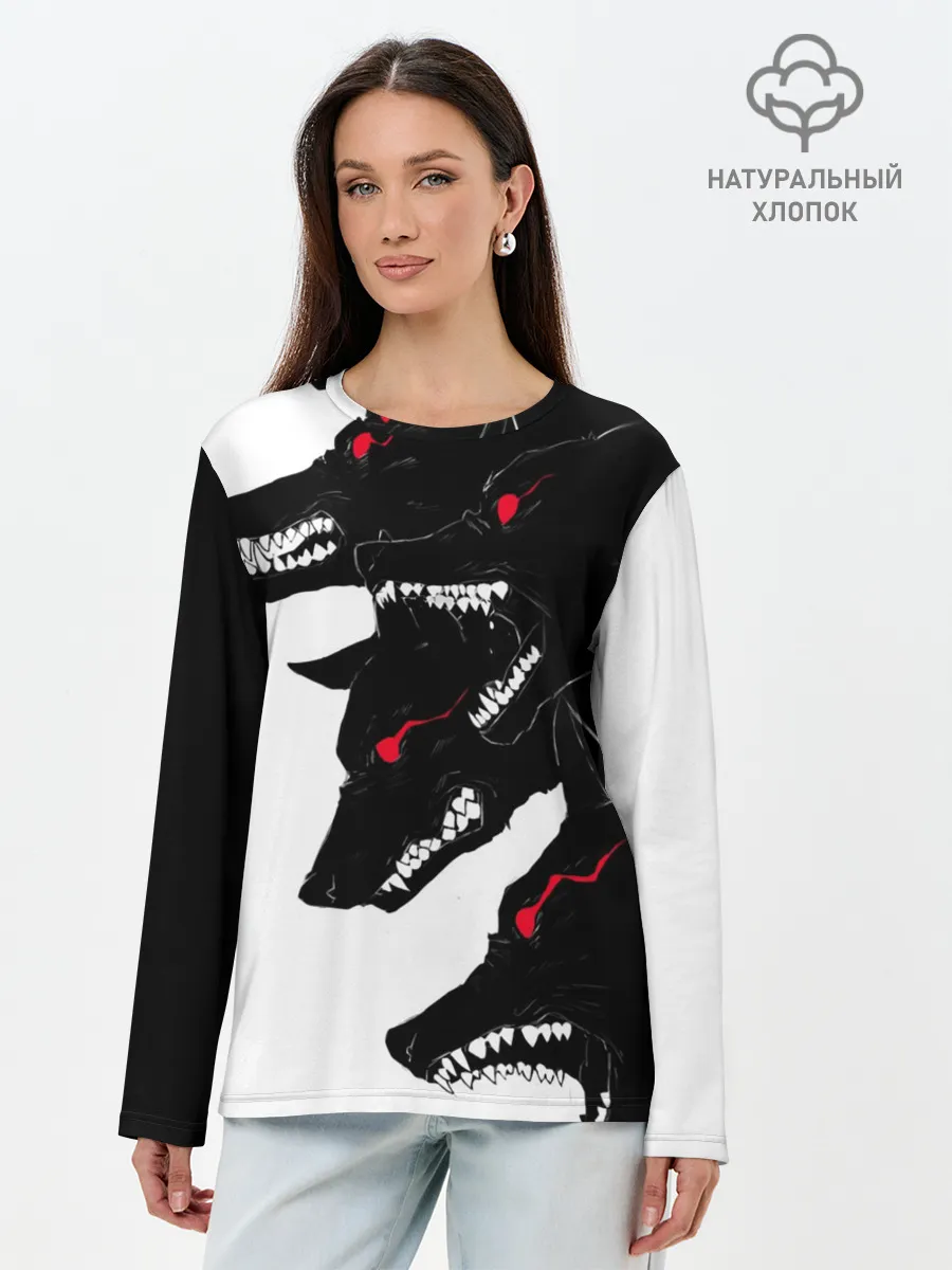 Лонгслив женский. Хлопок / Gluttony