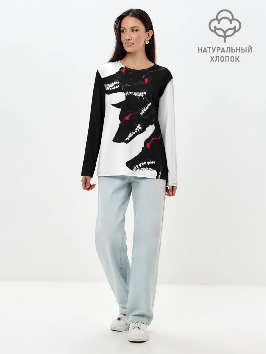 Лонгслив женский. Хлопок / Gluttony