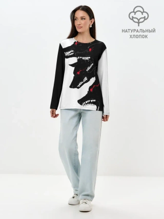 Лонгслив женский. Хлопок / Gluttony
