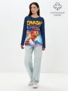 Лонгслив женский. Хлопок / Crash Bandicoot