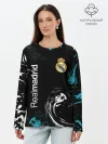 Лонгслив женский. Хлопок / REAL MADRID.