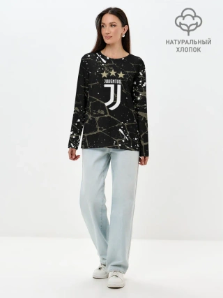 Лонгслив женский. Хлопок / JUVENTUS.