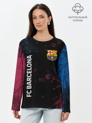 Лонгслив женский. Хлопок / FC BARCELONA.