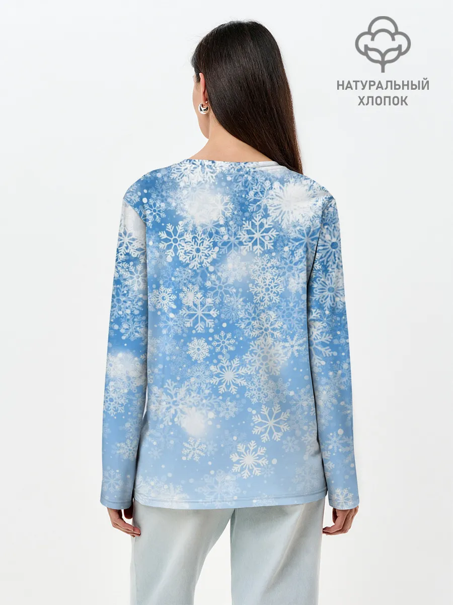 Лонгслив женский. Хлопок / Pikachu Pika Pika