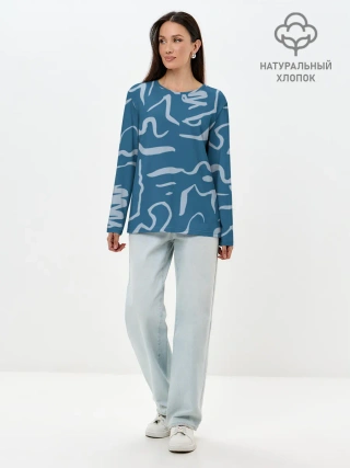 Лонгслив женский. Хлопок / Texture