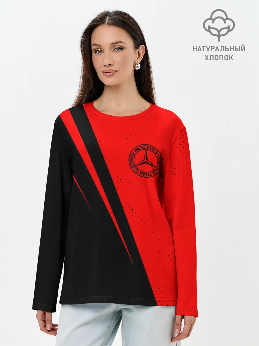 Лонгслив женский. Хлопок / MERCEDES / Мерседес