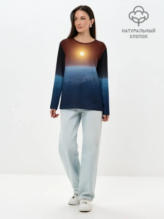 Лонгслив женский. Хлопок / Звезда по имени солнце