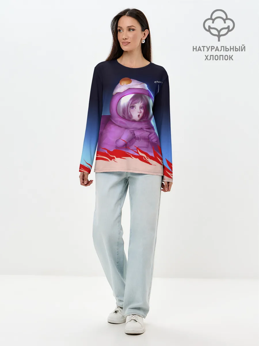 Лонгслив женский. Хлопок / Among UsEtow
