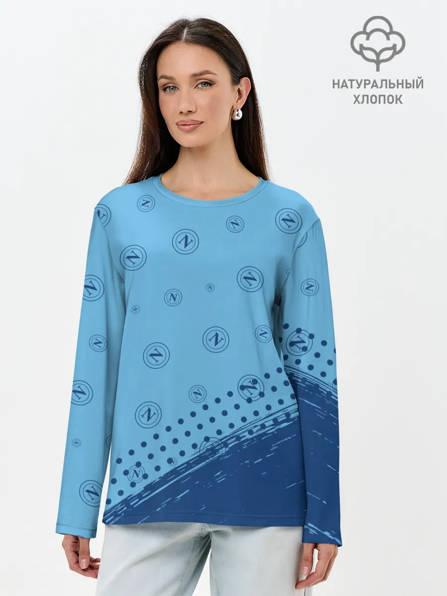 Лонгслив женский. Хлопок / SSC NAPOLI / Наполи