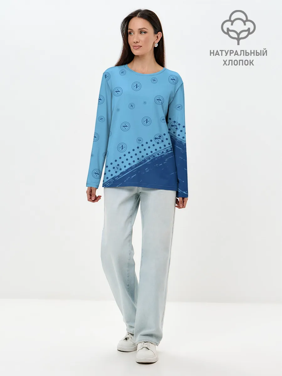 Лонгслив женский. Хлопок / SSC NAPOLI / Наполи