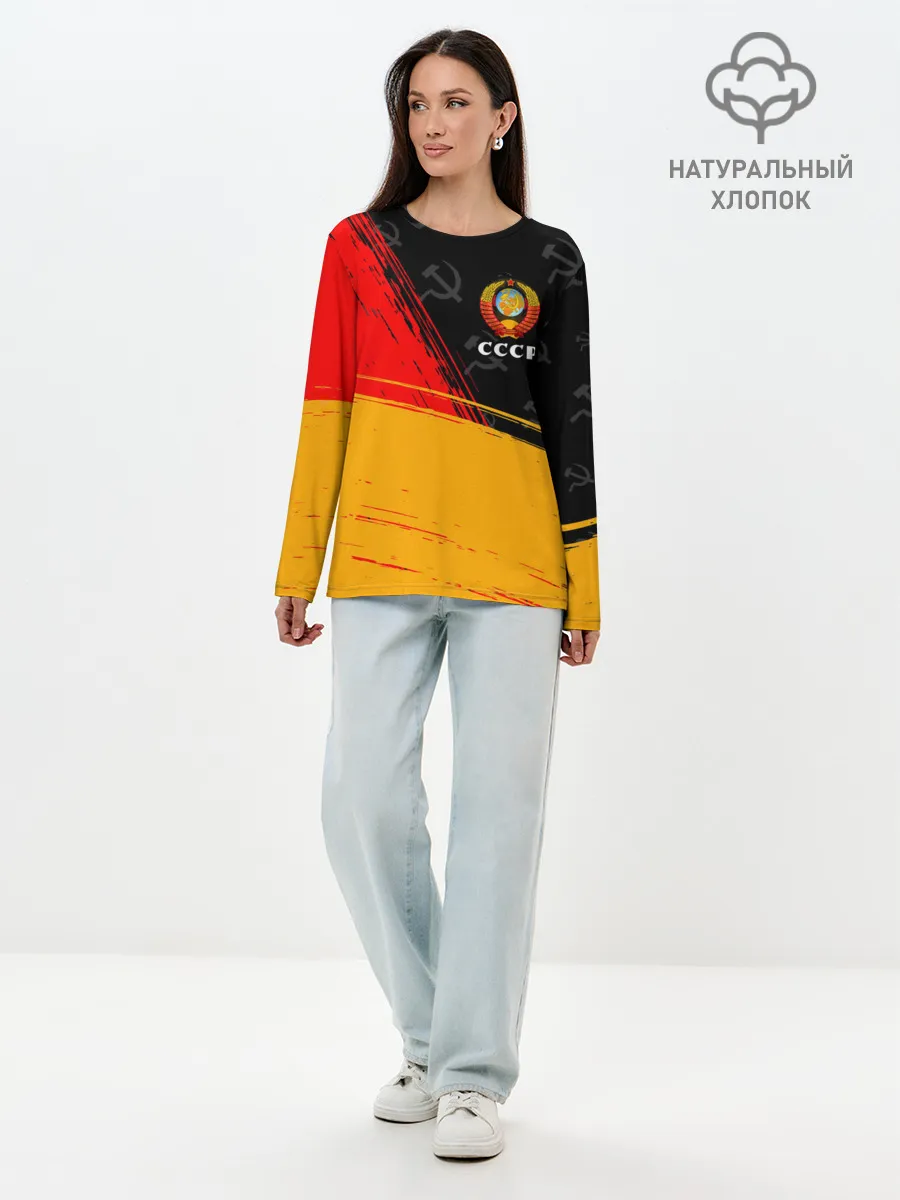 Лонгслив женский. Хлопок / СССР / USSR