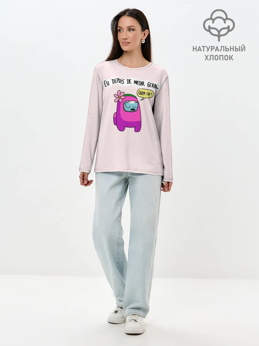 Лонгслив женский. Хлопок / Among Us | Quem Foi