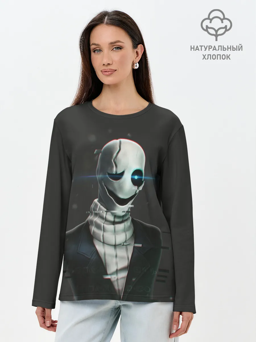 Лонгслив женский. Хлопок / UNDERTALE