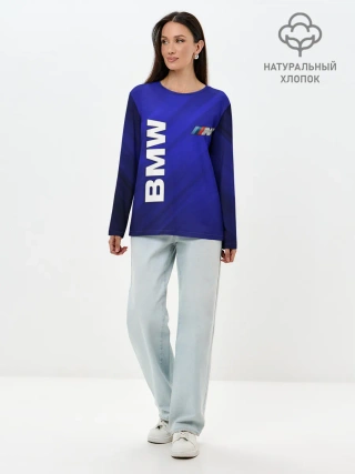 Лонгслив женский. Хлопок / BMW