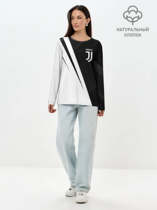 Лонгслив женский. Хлопок / JUVENTUS / ЮВЕНТУС