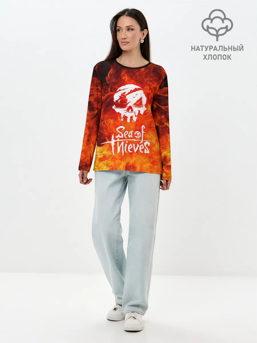 Лонгслив женский. Хлопок / SEA OF THIEVES
