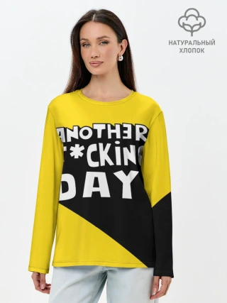Лонгслив женский. Хлопок / Еще один день