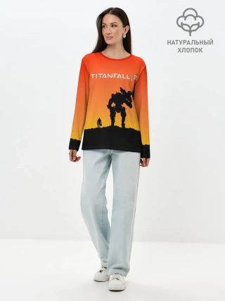 Лонгслив женский. Хлопок / TITANFALL 2