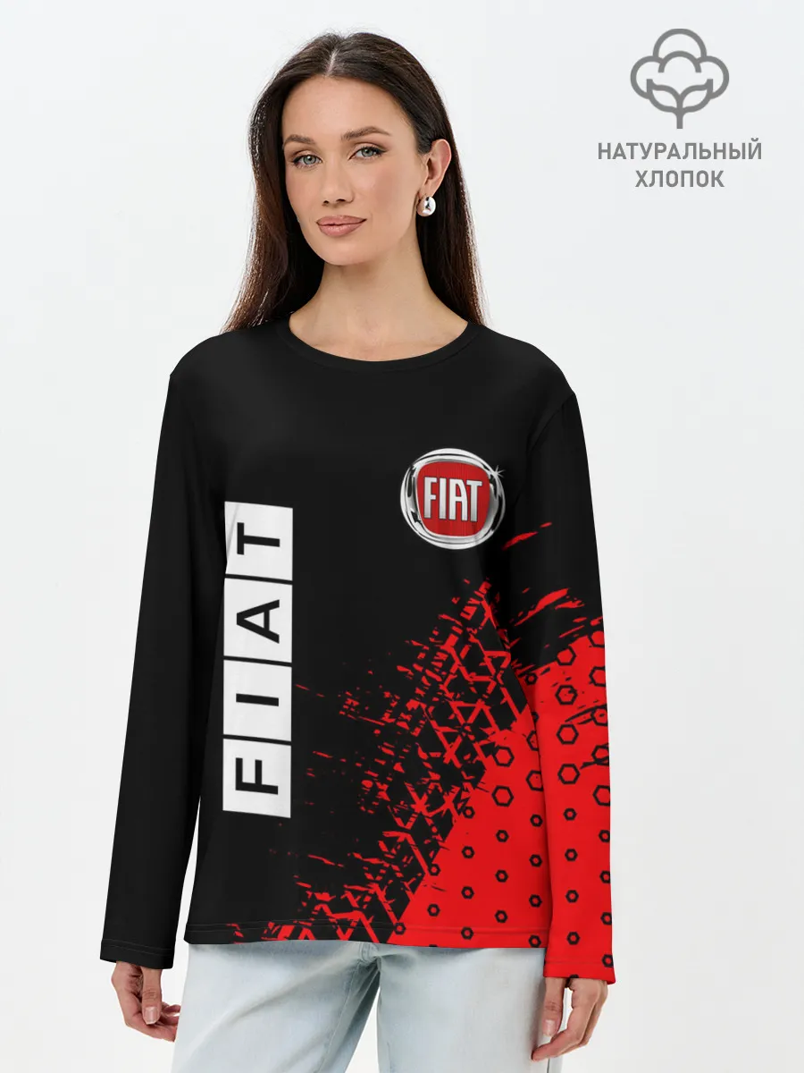 Лонгслив женский. Хлопок / FIAT / Фиат