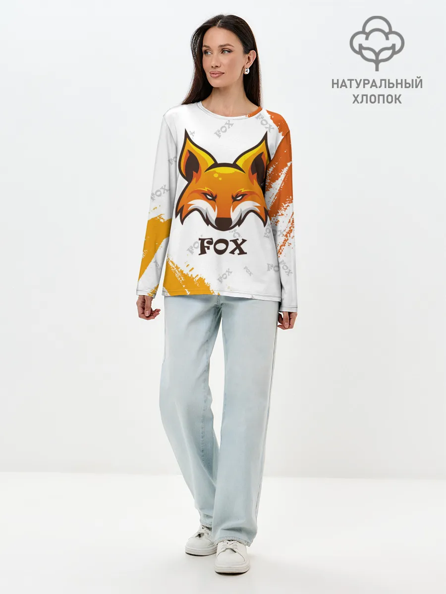 Лонгслив женский. Хлопок / FOX