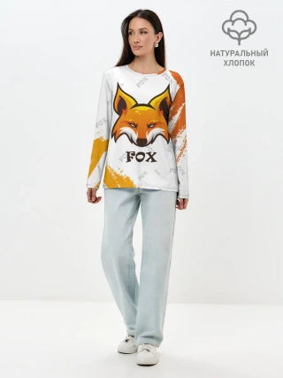 Лонгслив женский. Хлопок / FOX