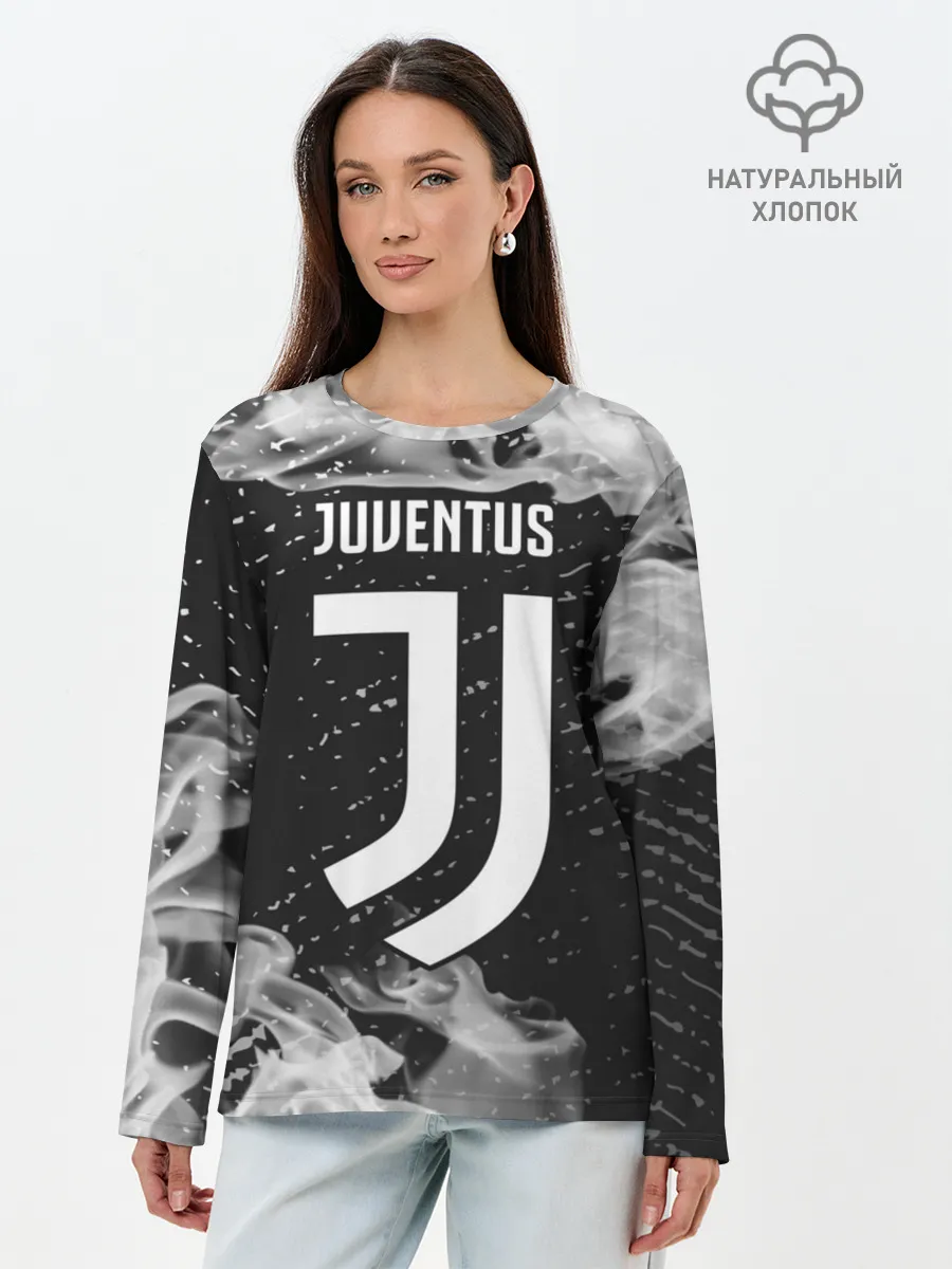Лонгслив женский. Хлопок / JUVENTUS / ЮВЕНТУС
