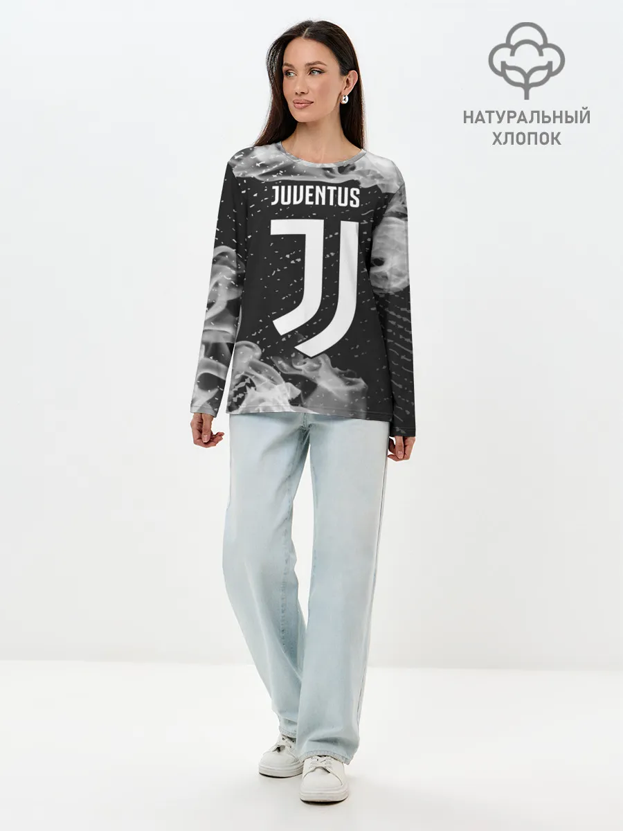 Лонгслив женский. Хлопок / JUVENTUS / ЮВЕНТУС