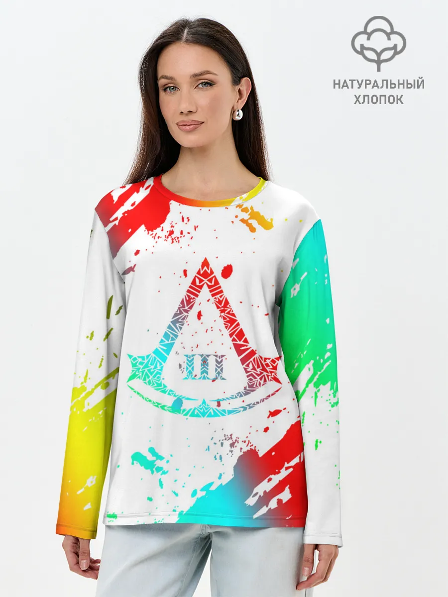 Лонгслив женский. Хлопок / Assassin’s Creed