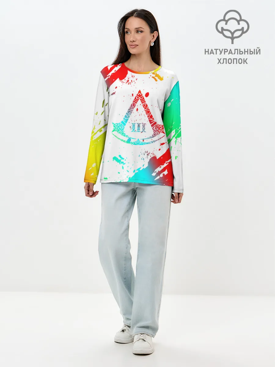 Лонгслив женский. Хлопок / Assassin’s Creed