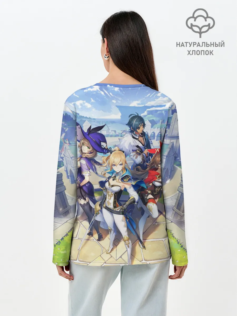 Лонгслив женский. Хлопок / GENSHIN IMPACT