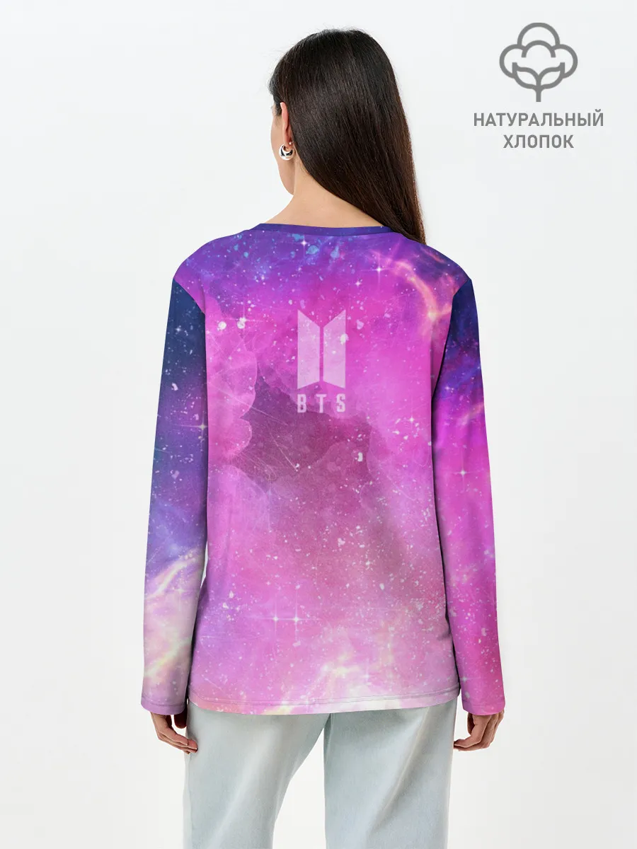 Лонгслив женский. Хлопок / BTS