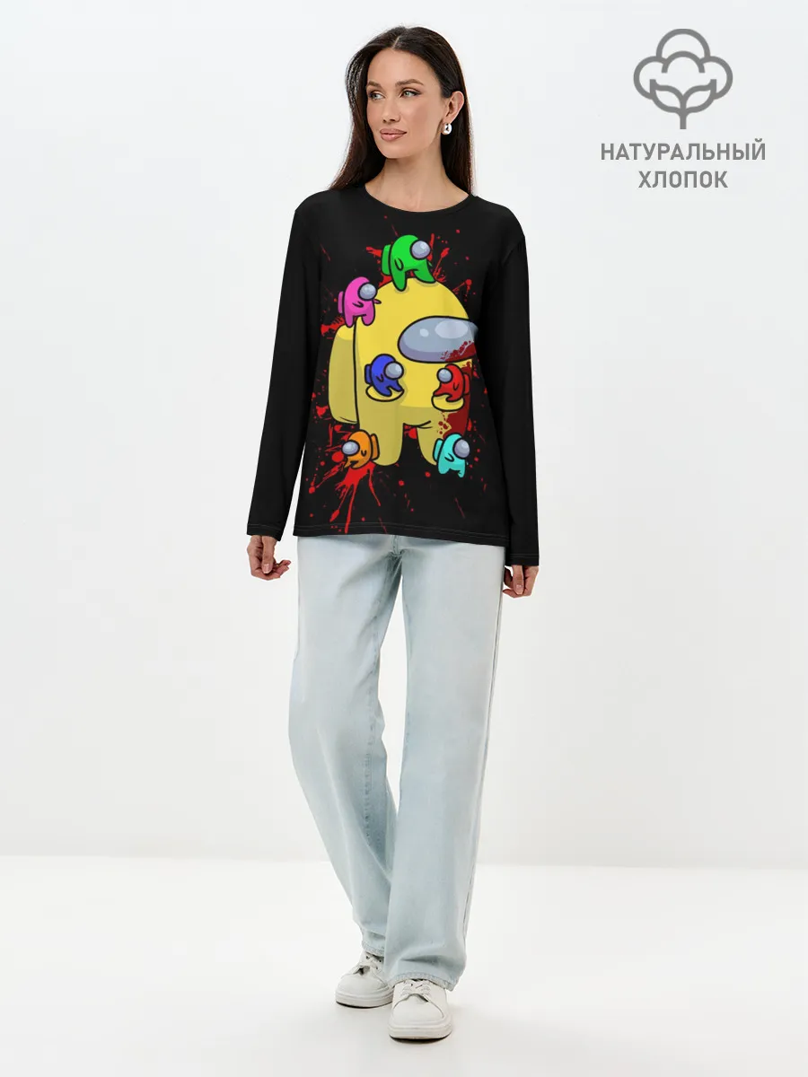 Лонгслив женский. Хлопок / Among Us | Амонг Ас