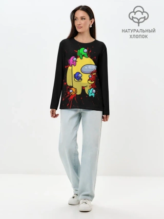 Лонгслив женский. Хлопок / Among Us | Амонг Ас