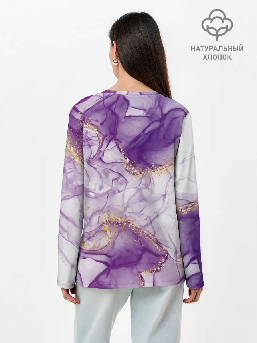 Лонгслив женский. Хлопок / Краски