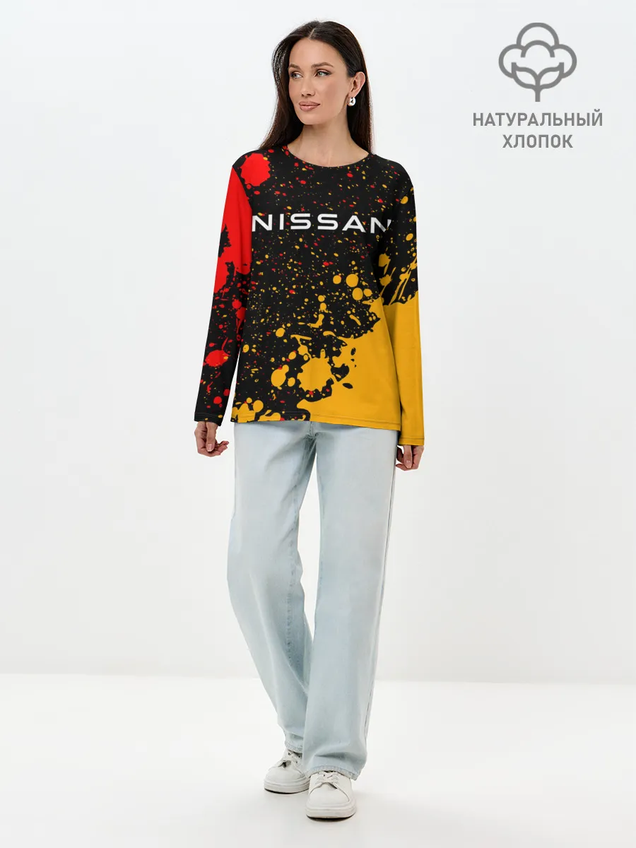 Лонгслив женский. Хлопок / NISSAN / Ниссан