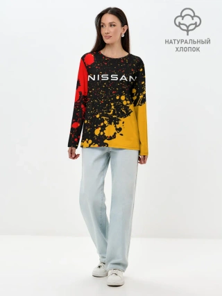 Лонгслив женский. Хлопок / NISSAN / Ниссан