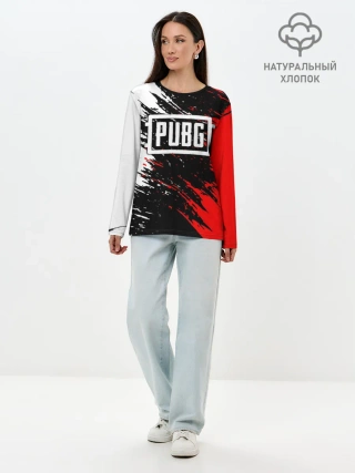 Лонгслив женский. Хлопок / PUBG