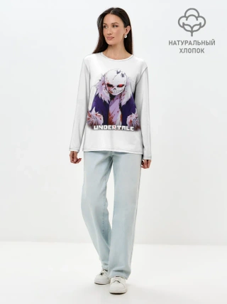 Лонгслив женский. Хлопок / UNDERTALE