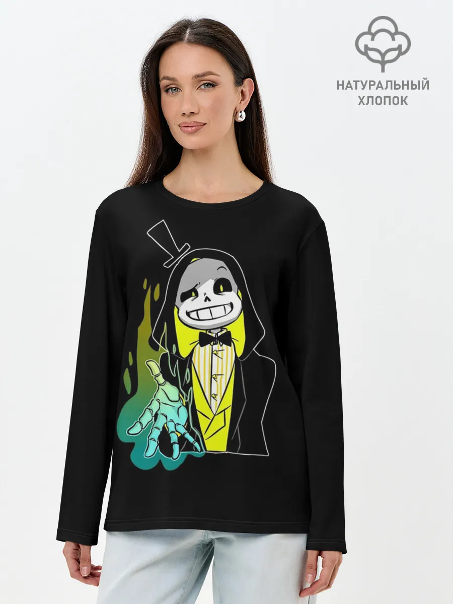Лонгслив женский. Хлопок / UNDERTALE