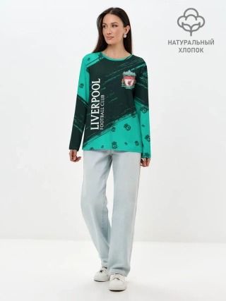 Лонгслив женский. Хлопок / LIVERPOOL / Ливерпуль