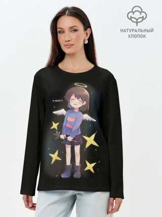 Лонгслив женский. Хлопок / UNDERTALE