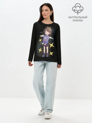 Лонгслив женский. Хлопок / UNDERTALE