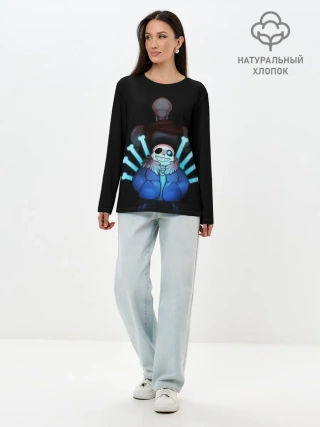 Лонгслив женский. Хлопок / UNDERTALE