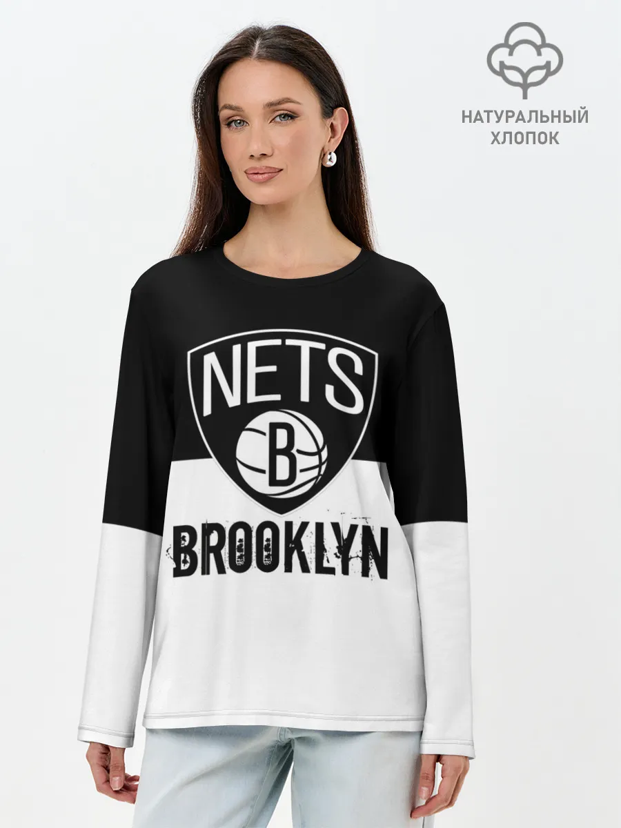 Лонгслив женский. Хлопок / Бруклирн